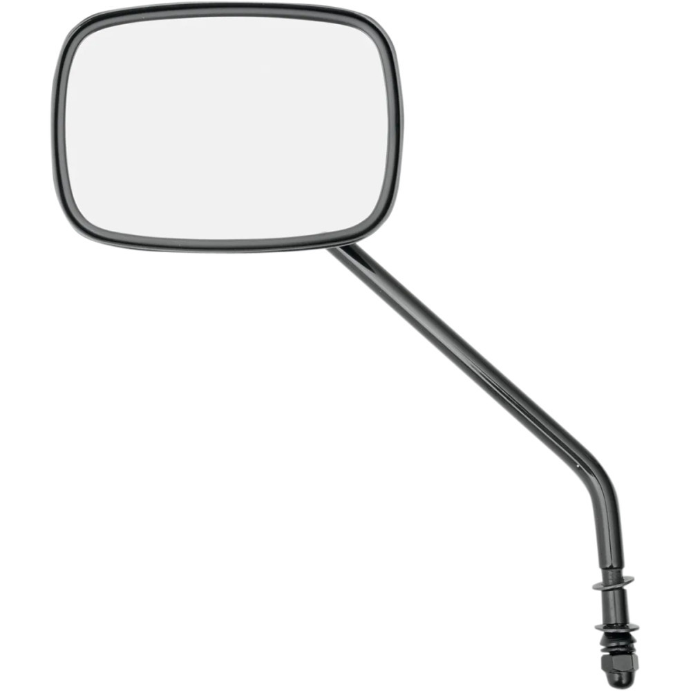 Die Cast Mirror — 3.5" x 5", fits 1" bars, Black gloss