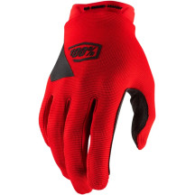 Guantes Ridecamp Juvenil — Talla M juvenil, puño corto, rojo