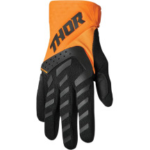 Youth Spectrum Gloves — M, Orange/Black