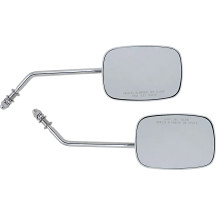 OEM-Style Rectangular Mirrors — 12.5 cm (5"), handlebar-end mount, 20.5 cm (8")