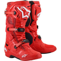 Botas Tech 10 — EU 44.5, Sobrecaña, Rojo