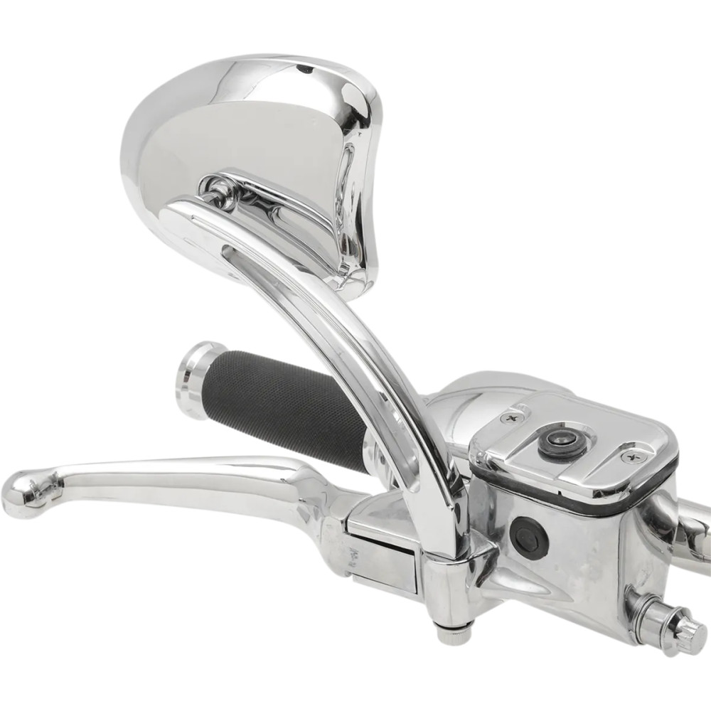 Tapered Mirrors with Slotted Stem — 5/16"-18, 6" stem, chrome