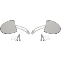 Tapered Mirrors with Slotted Stem — 5/16"-18, 6" stem, chrome