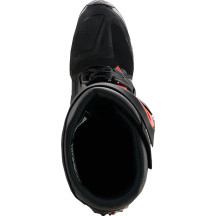 Tech 7 Boots — EU 40.5, US 7, Over-Calf fit, Men's, Black/Fluorescent Red