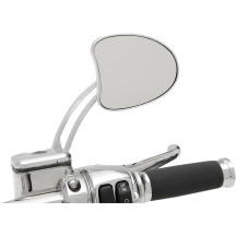 Tapered Mirrors with Slotted Stem — 5/16"-18, 6" stem, chrome