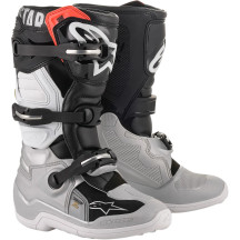Botas Youth Tech 7S — EU 40.5, US 7, caña alta, Negro/Plateado/Blanco