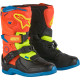 Botas infantiles Tech 3S — EU 33, Sobrecaña, Azul/Naranja fluorescente/Amarillo fluorescente