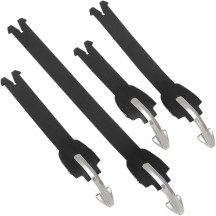 Kit de correas para botas — Compatible con Tech 7, Tech 7 Enduro, negro, pack de 4
