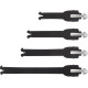Kit de correas para botas — Compatible con Tech 7, Tech 7 Enduro, negro, pack de 4