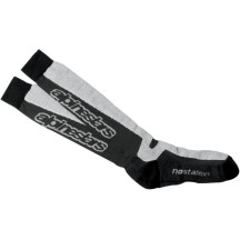 Calcetines Thermal Tech — Hasta la rodilla, S/M (UE 36-41), Negro/Gris