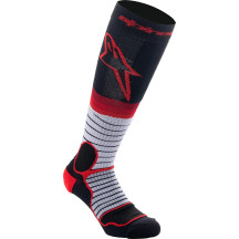 Calcetines MX Pro — M, Largo, Negro, Gris, Rojo