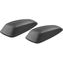 Bagger Lid Cover — Black, Pair