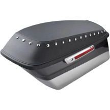 Bagger Lid Cover — Left/Right, Black, Pair
