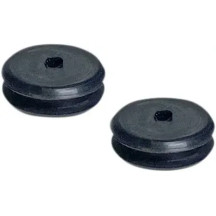 Grommet de alforja — orificio 9/16", material 1/8" o 1/4", Negro, Par