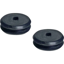 Saddlebag Grommet — 9/16" hole, 1/8" or 1/4" material thickness, Black, Pair