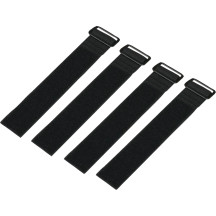 Sierra Saddlebag Strap Kit — 9 in (22.86 cm), 1-1/2 in (38.1 mm), black, 4-pack