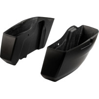 Saddlebag Bottoms — Bolt-on, Black