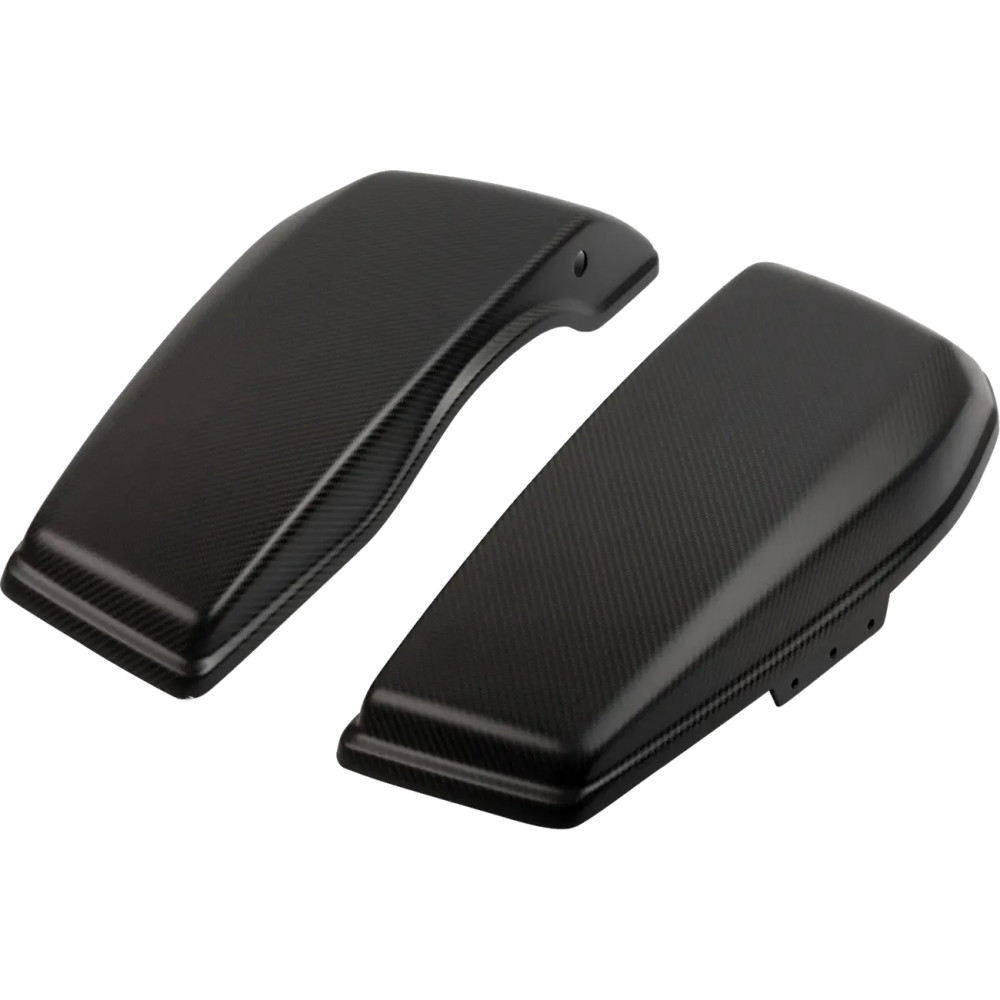 Saddlebag Lids — Bolt-On, Black Matte