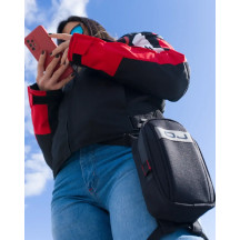 Mini Track Bolsa de Pierna — 11 x 17 x 6 cm, 1 L, Negro