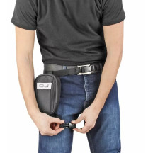 Mini Track Bolsa de Pierna — 11 x 17 x 6 cm, 1 L, Negro