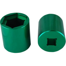 Sprocket Socket — 27 mm, 32 mm, Front sprocket, Anodized Green