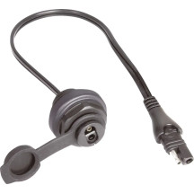 OptiMate™ SAE Panel Mount Socket — 30 cm (12") cable, 12 V, black