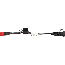OptiMate™ Adaptador de cable de cargador — 7,5 A, Euro5 6 pines a SAE 2 pines, Negro, apto para conector diagnóstico Ducati 6 pi