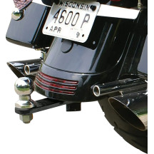 Vertical Receiver-Style Trailer Hitch — Black