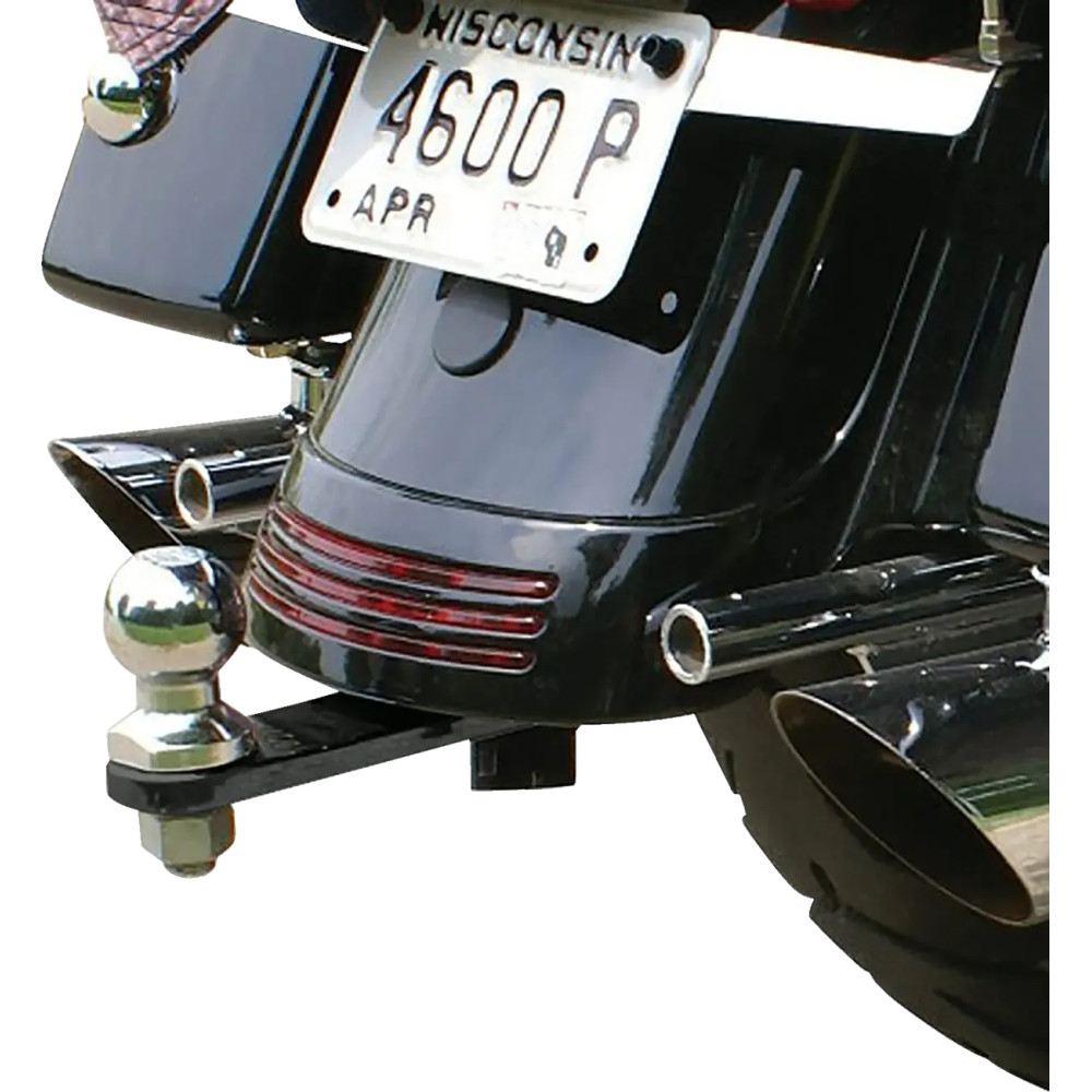Vertical Receiver-Style Trailer Hitch — Black