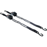 Retractable Ratcheting Straps — 10' (305 cm), 800 lb, Black