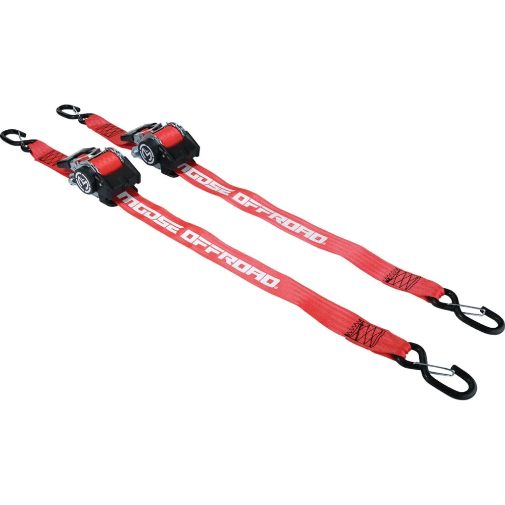 Retractable Ratcheting Straps — 305 cm (10'), 50.8 mm (2") , 362 kg (800 lb)