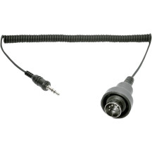 Cable para auriculares/intercomunicador — 3.5 mm, 5-pin DIN, negro