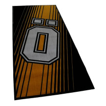 Öhlins Carpet with Logo — 100 x 220 cm, black, white, orange