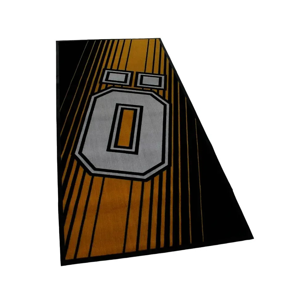 Öhlins Carpet with Logo — 100 x 220 cm, black, white, orange