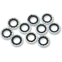 Banjo Bolt Sealing Washers — 10 mm (3/8"), Silver
