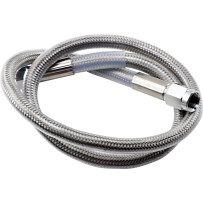 Universal Brake Line — 23" length, clear-coated silver, front/rear