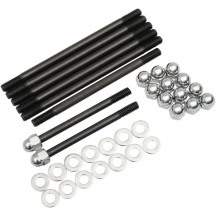 Motor Case Acorn Stud Kit — Chrome, Silver