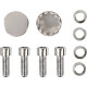 Kit de pernos de tapa final del basculante con cabeza de vaso — 7/16"-14, 1-1/4", cromado