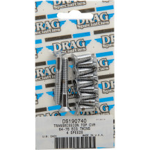 Transmission Top Cover Bolt Set — Chrome, Socket-head