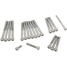 Cam/Primary Cover Bolt Set — Cam cover, primary cover, chrome