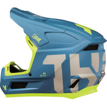 Youth Fleet Forge Helmet — Size S, Matte Blue/Fluorescent Yellow