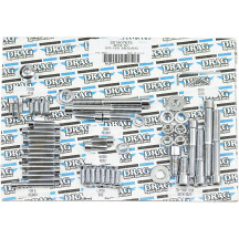 Motor Bolt Set — Chrome, Silver