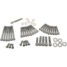 Cam/Primary/Transmission Cover Bolt Set — Chrome, Silver