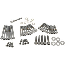 Cam/Primary/Transmission Cover Bolt Set — Chrome, Silver
