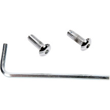 Point Cover Bolt Set — Chrome, Silver, Button-Head