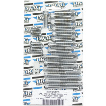 Cam/Primary/Transmission Cover Bolt Set — Chrome, Silver, Cam/Primary/Transmission/Inspection/Derby cover