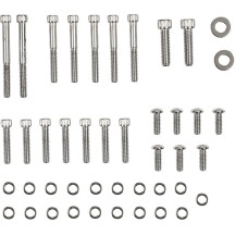 Inner and Outer Primary/Derby/Inspection Covers Bolt Set — Chrome