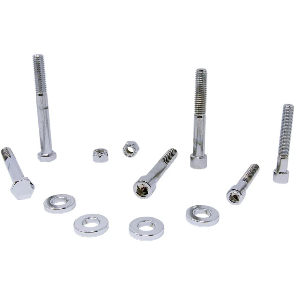 Motor Mount Bolt Set — Chrome
