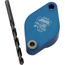 Exhaust Stud Drill Plate — Blue, anodized
