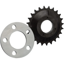 Offset Sprocket Kit — 5.1 mm offset, 530 chain, 24-tooth, black